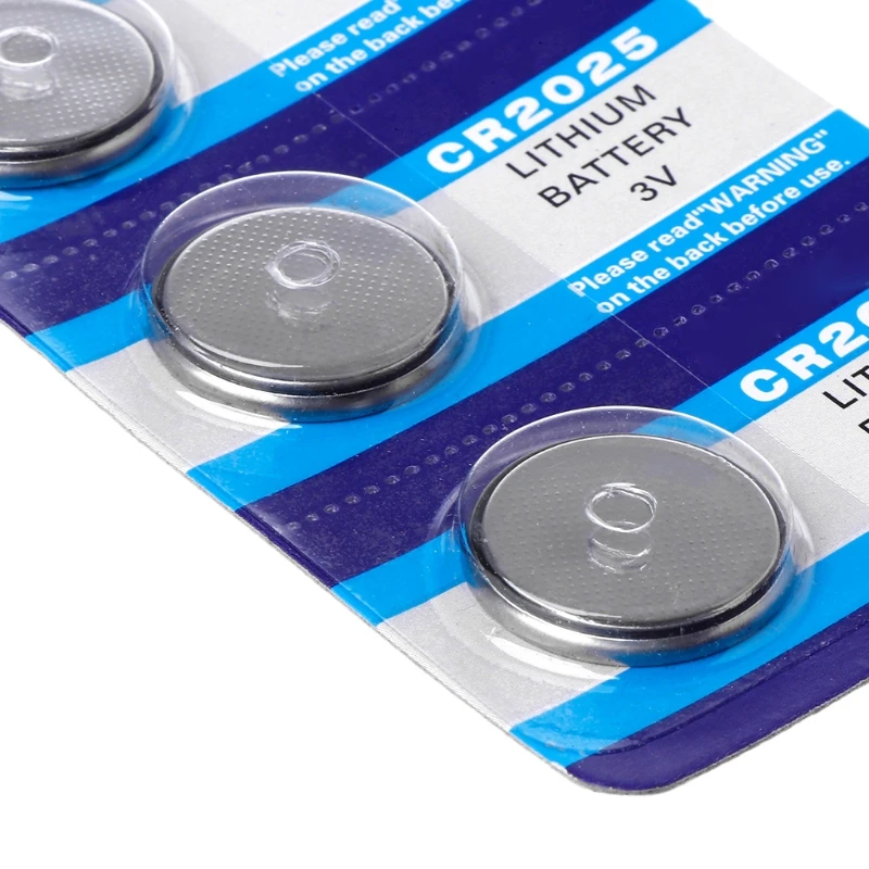 2023 New 5pcs CR2025 Lithium Batteries button battery 3V for car for key remote control