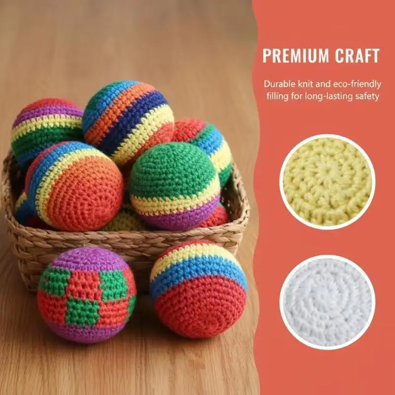 Handmade Footbag Balls Kids Juggling Outdoor Toys Soft Play Delight