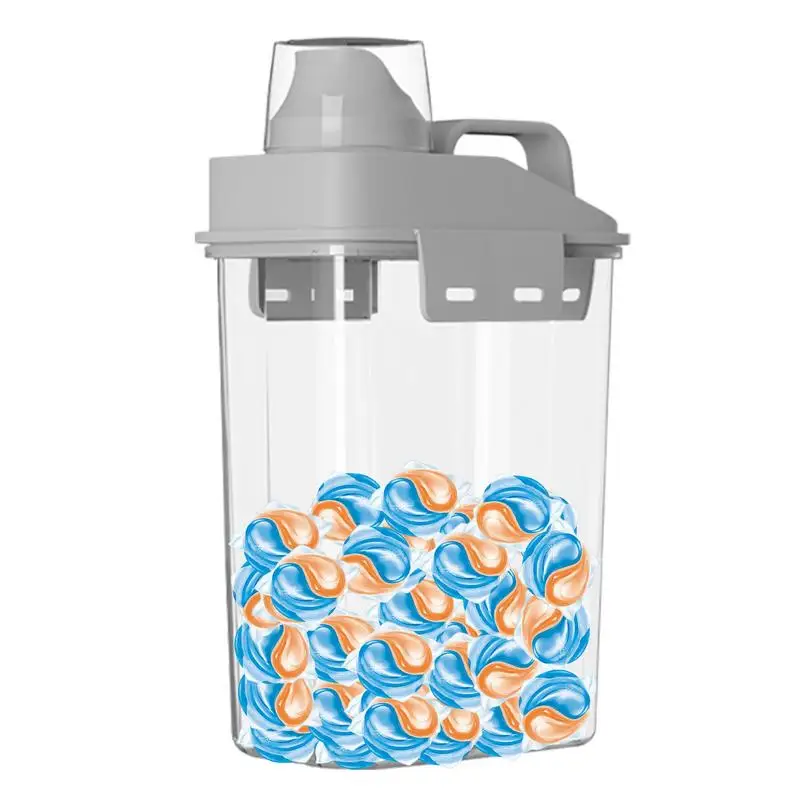 

Laundry Powder Container Reusable Laundry Pod Storage Holder Fabric Softener Dispenser Scent Booster Beads Dispenser Large