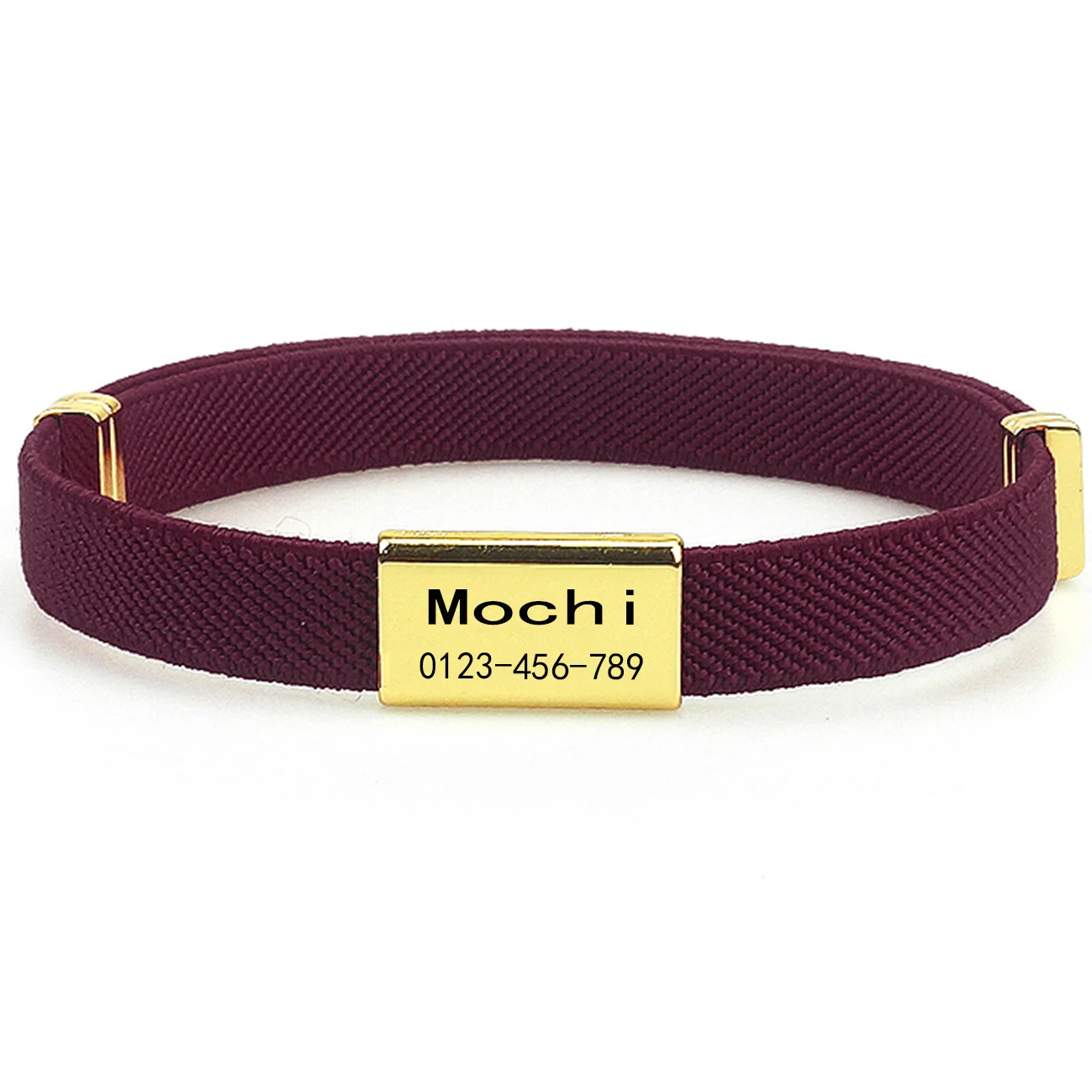 Modisches, anpassbares Katzenhalsband mit graviertem Namensschild, verstellbar, abtrünniger Kätzchen-Halskette für kleine Hunde, Haustier-ID, kratzfest – Detail 22