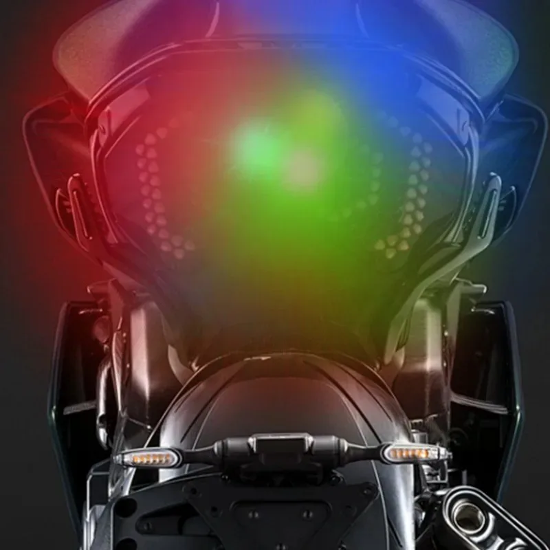 Car Motorcycle Anti-Collision Warn Light Wireless LED Strobe Lamp Solar-Powered Vibration for Warning Flashing Rear Tail Light view 5
