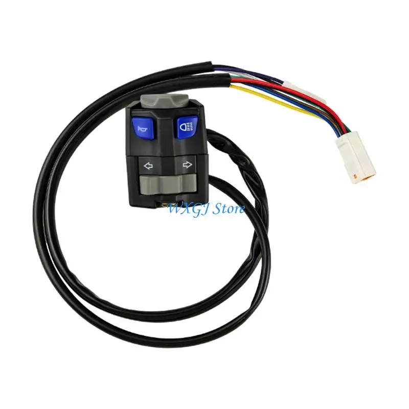 

37JE Quick Installation Motorcycle Left Handlebar Mount Switches Motorbike Accessory Turn Signals Headlight Horn Control