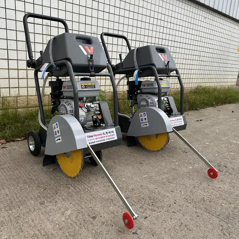 Multifunctional Hand-Push Pavement Cutting Machine for Concrete Asphalt Road Surface Grooving Slotting with Adjustable Depth