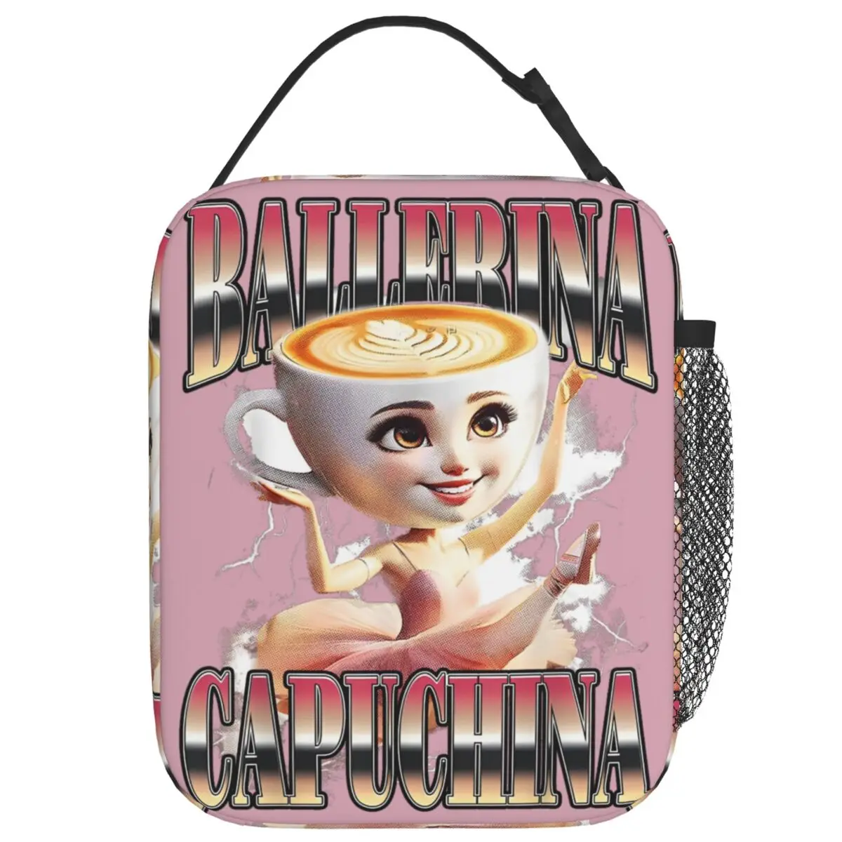 

Ballerina Cappuccino Lunch Bag Aesthetic Lunch Box For Child Picnic Portable Cooler Bag Graphic Thermal Lunch Bags
