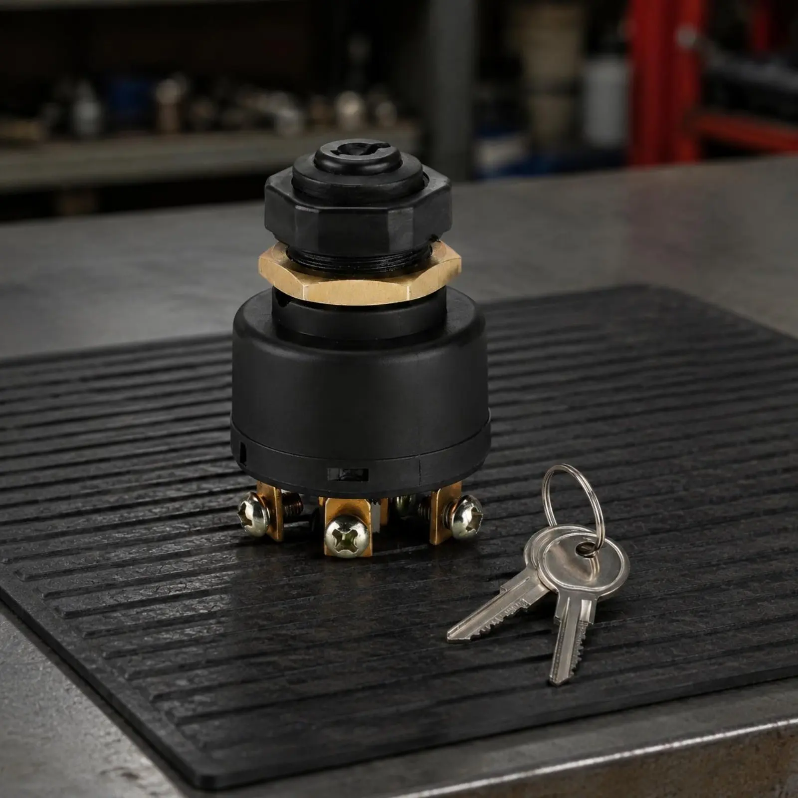 

Keyed Ignition Switch 12V 24V Motorcycle Ignition Lock Starter Switch 2 Position Vehicle Part Anti-Theft for Custom Build