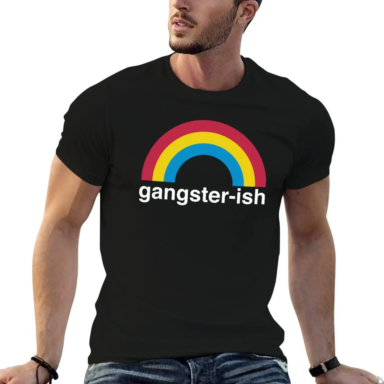 Gangster-ish Shirt T-shirt magliette magliette grafiche da uomo firmate T-shirt