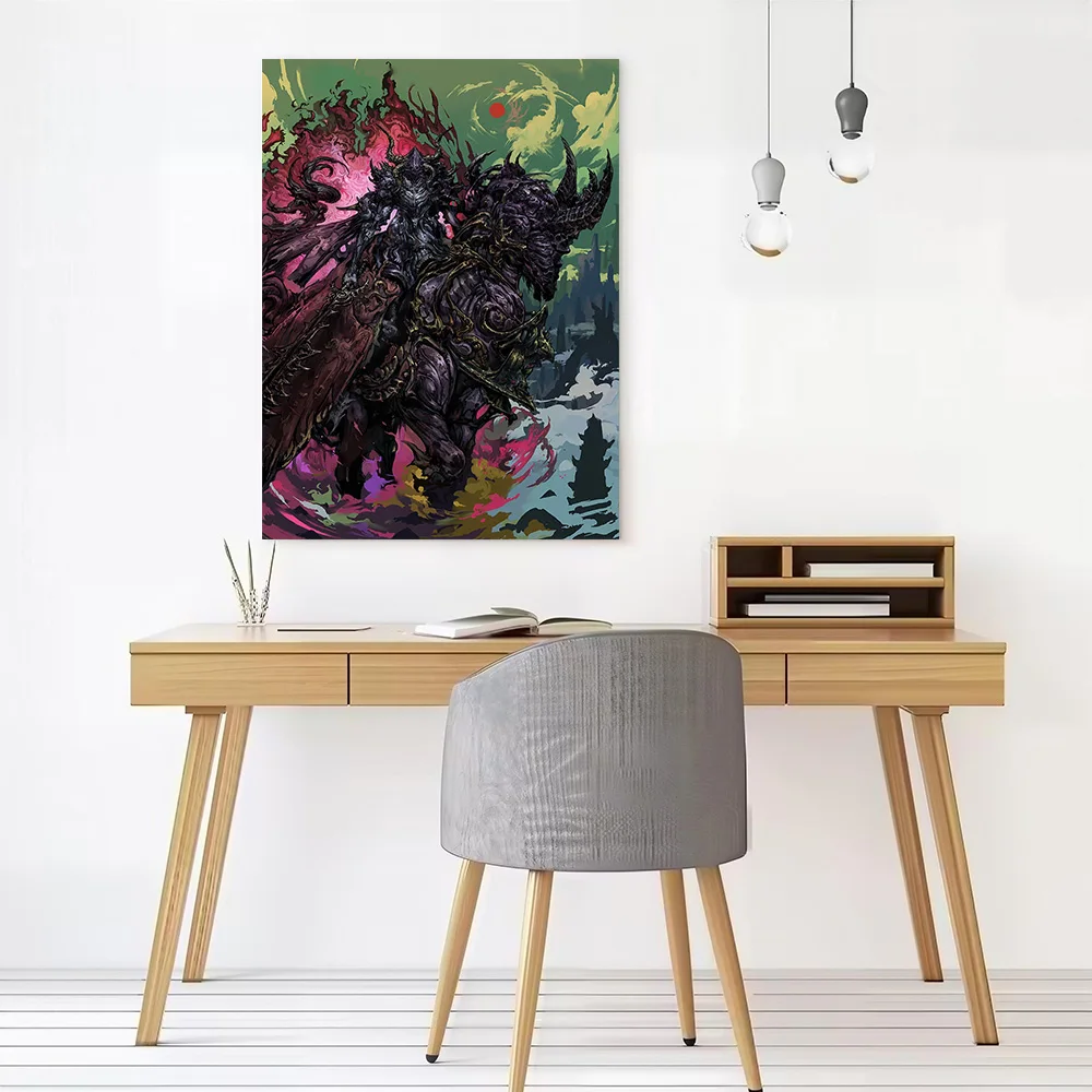 Demon Rider Canvas Print Perfect Gift for Fans Lovers Personalized Wall Art Poster for Modern Home Decorations Bathroom Decor