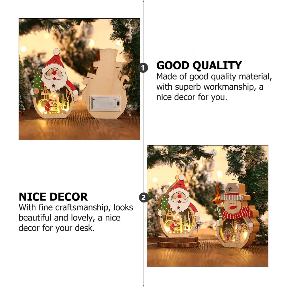 

1Pcs LED Santa Claus Ornament Christmas Desktop Decor High Quality Material Superb Workmanship Luminous Xmas Decor