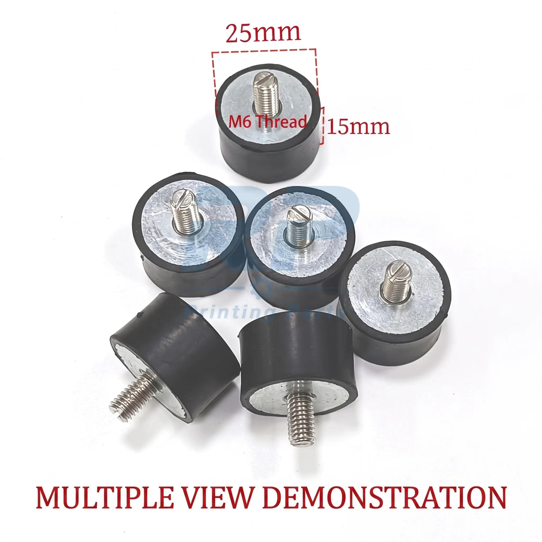 00.540.1306 Shock Absorbing Rubber Ring with Internal Thread Compatible with Heidelberg Printing Press