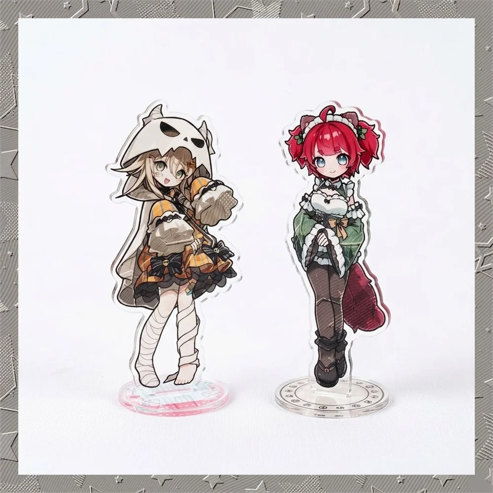 10CM Charm Anime Hololive VTuber Acrylic Keychain Stand Model Cosplay Characters Ornament Accessories Goods Collection Gifts