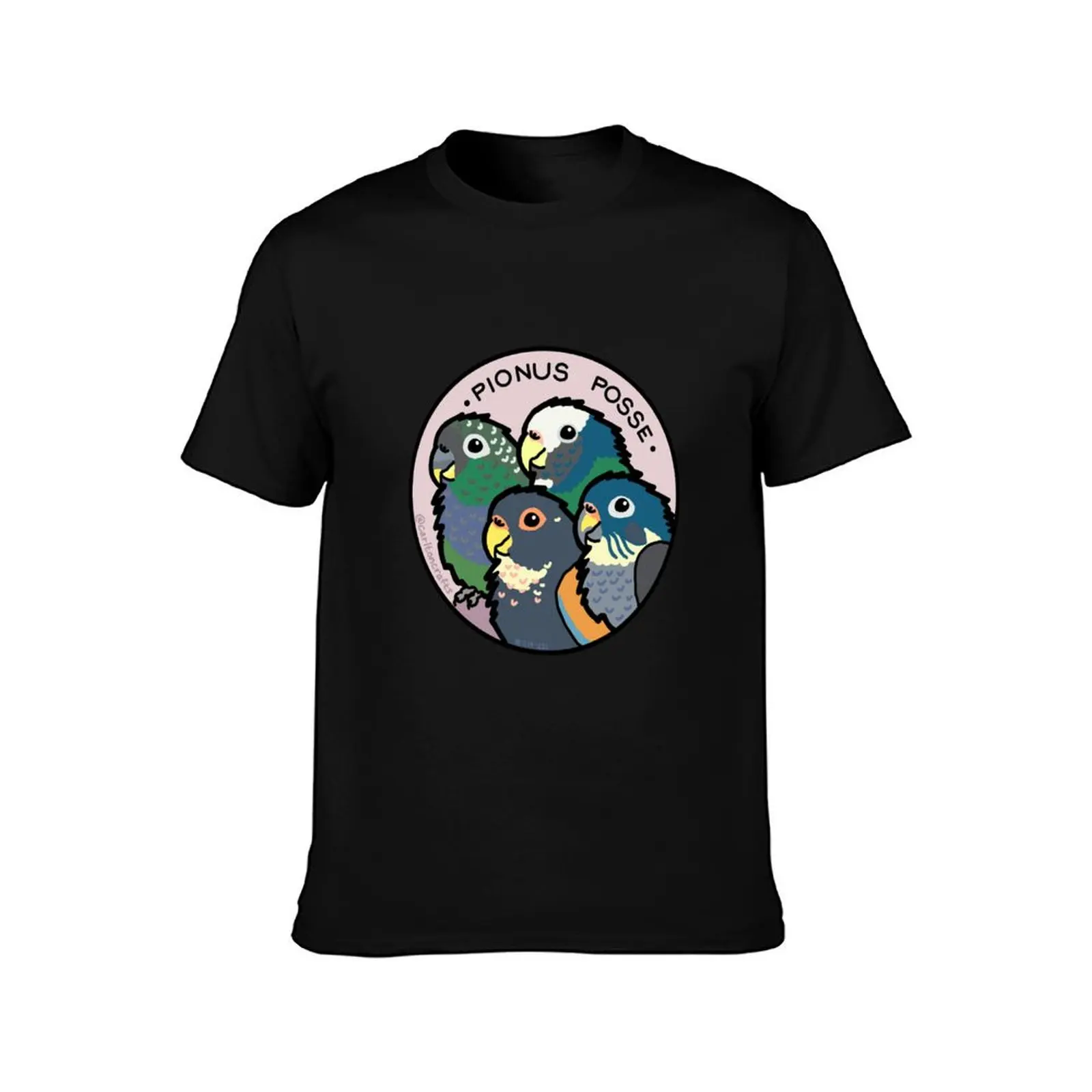 Pionus Posse T-Shirt Casual Loose Short Sleeve Tee for Men