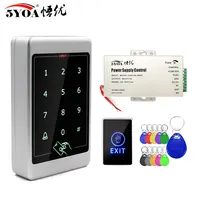 5YOA Waterproof Touch Metal RFID Access Control Electronic Door Lock Electric Gate Opener Smart Keypad Reader 125khz ID Card
