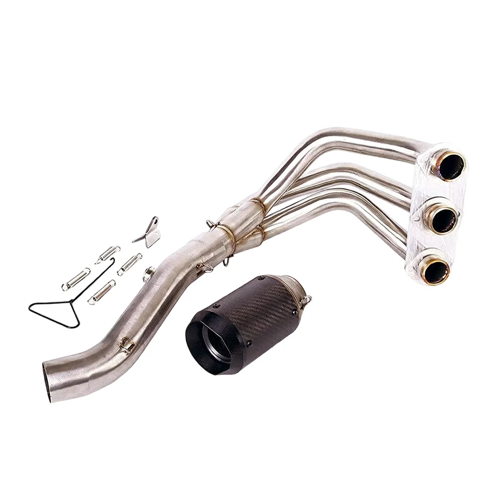 Auspuffsysteme für Yamaha MT-09 Tracer 900, komplettes System, Endrohre, Carbon-Frontrohr, Auspuffrohre. – Detail 10