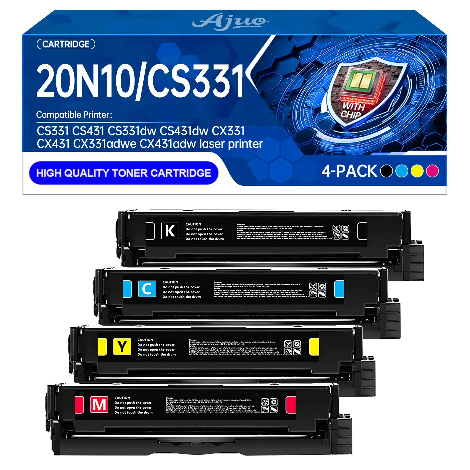 

Compatible Toner Cartridge for Lexmark CX431adw, CS331dn, CX331dw – 20N10K0 Color Toner