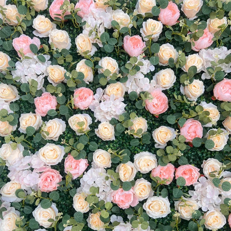 

Artificial Rose Lawn wedding Background Plant Wall Green Plant Wall Hanging Decoration Milan Eucalyptus Background Wall