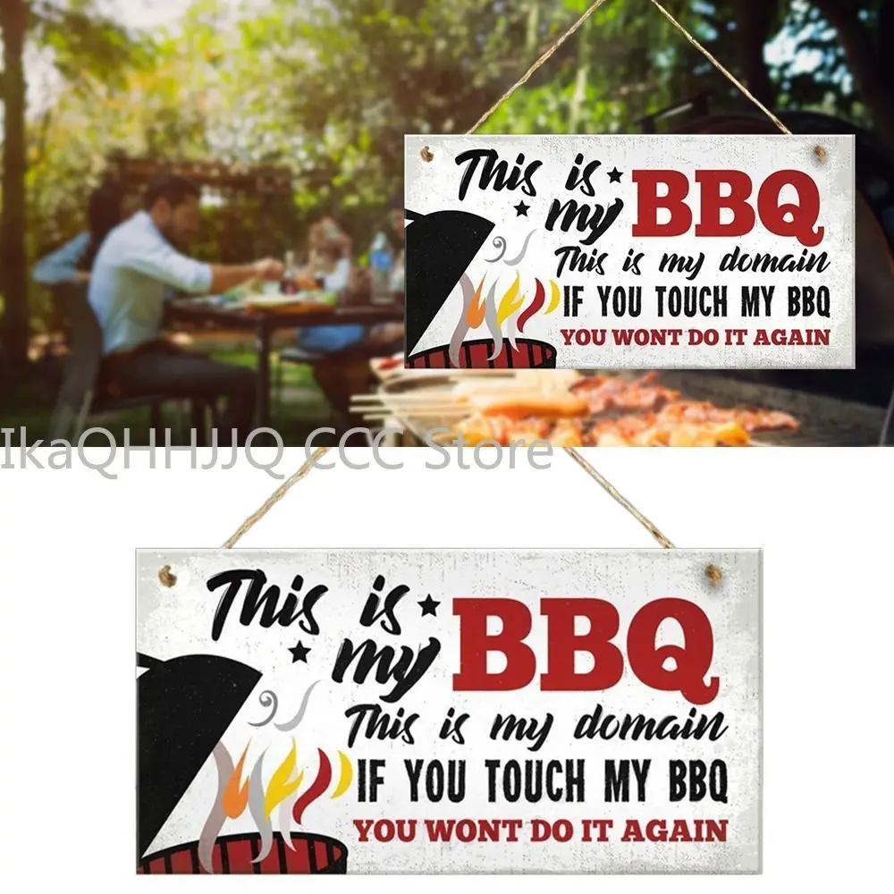 Reminder Signs Door Sign New Design Wood BBQ Party Signs Door Plate Hotel Bulletin Board Office