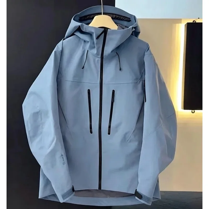 ARC SV Embroidery Bird Logo Three Layer Windbreaker Unisex Hiking Jacket Waterproof Men Women Camping Snowboard Coat Outdoor