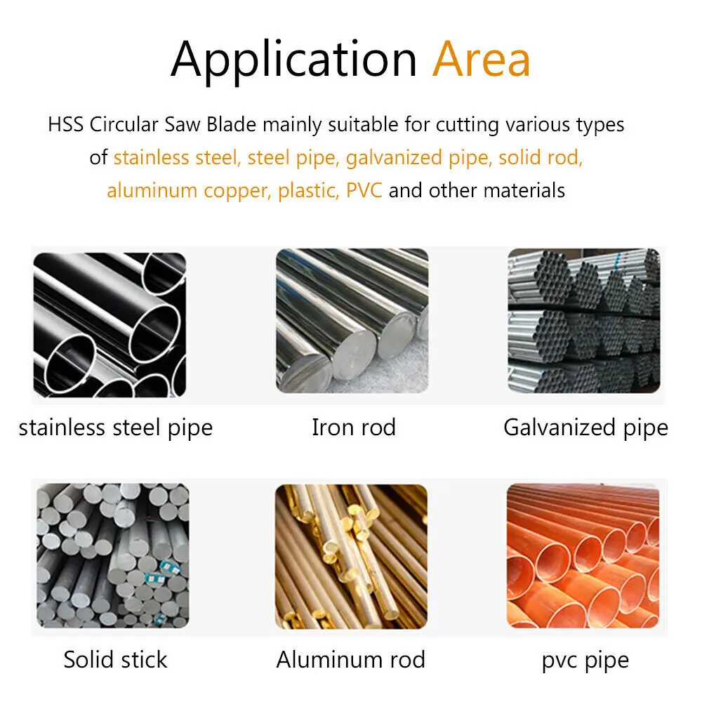 250-370 mm M42 HSS cirkelzaagblad snijden roestvrijstalen pijpstang voor het snijden van staalmetaal