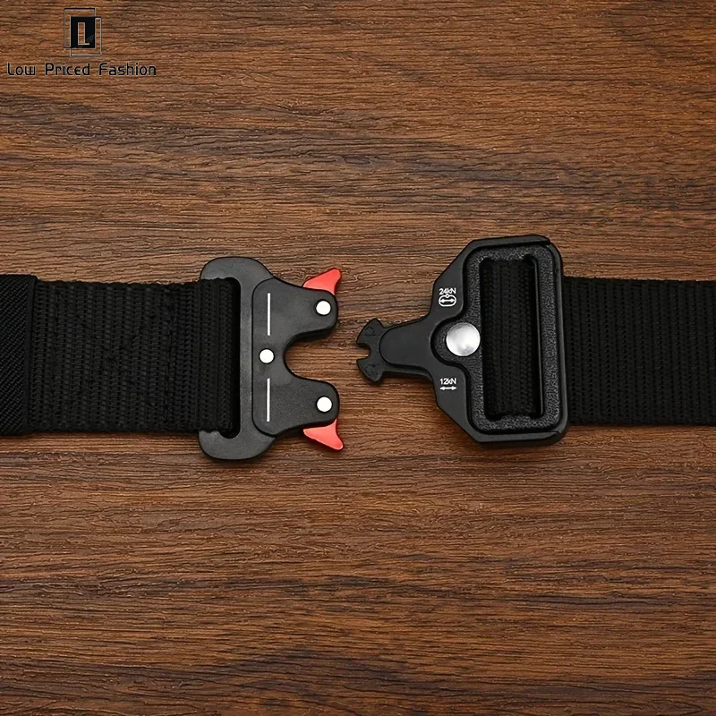 Men's Belt Outdoor Hunting Tactics Belt Multi Functional Buckle Nylon Belt High Quality Marine Corps Canvas Belt