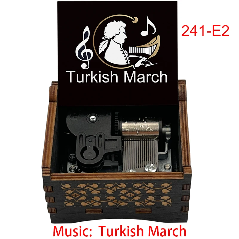 موزارت تركيا مارس صندوق تشغيل الموسيقى الخشبي الكلاسيكي الله تركيا البيانو ميلودي يختتم حركة لطيف هدية للأصدقاء الأسرة عيد ميلاد #3