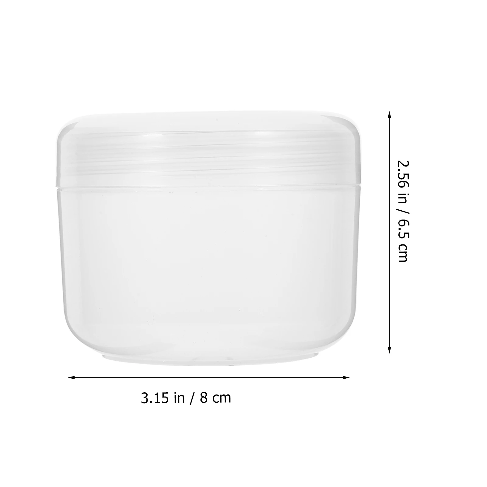 

4Pcs Transparent Refillable Cream Jars Small Containers Portable Travel Lotion Sample Jars Cream Container