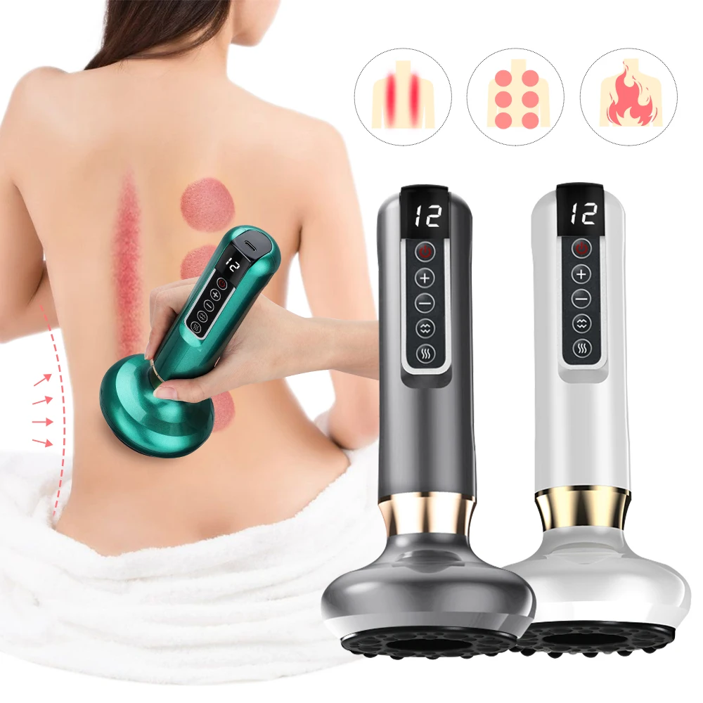 

Electric Suction Medical Cupping Therapy Set Beauty Massager Glass Jars Anti Cellulite Cupping Vacuum Slimming Guasha Massage