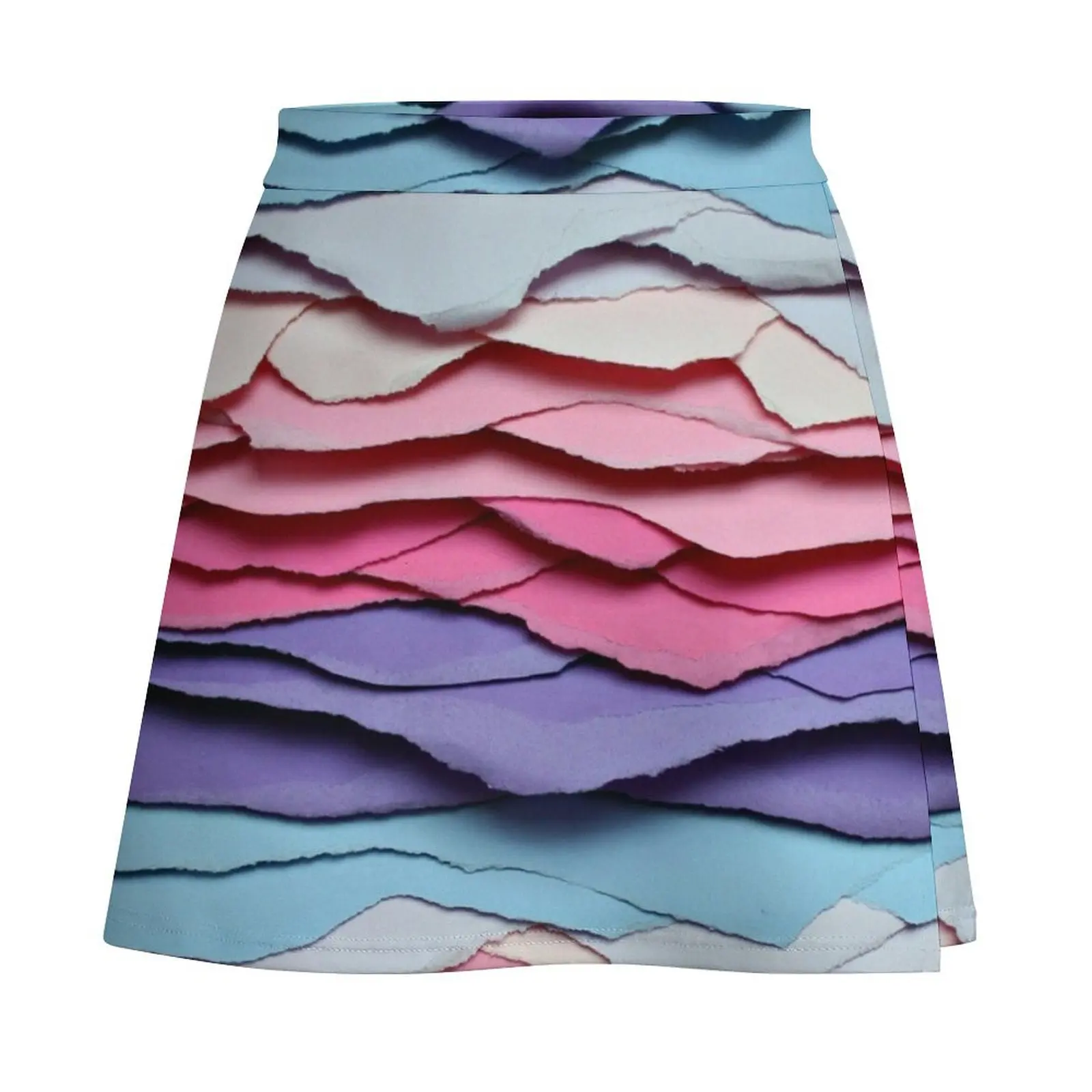 colour waves I Mini Skirt night club outfits skirts for womens 2026 90s aesthetic women's clothing korea stylish Mini Skirt