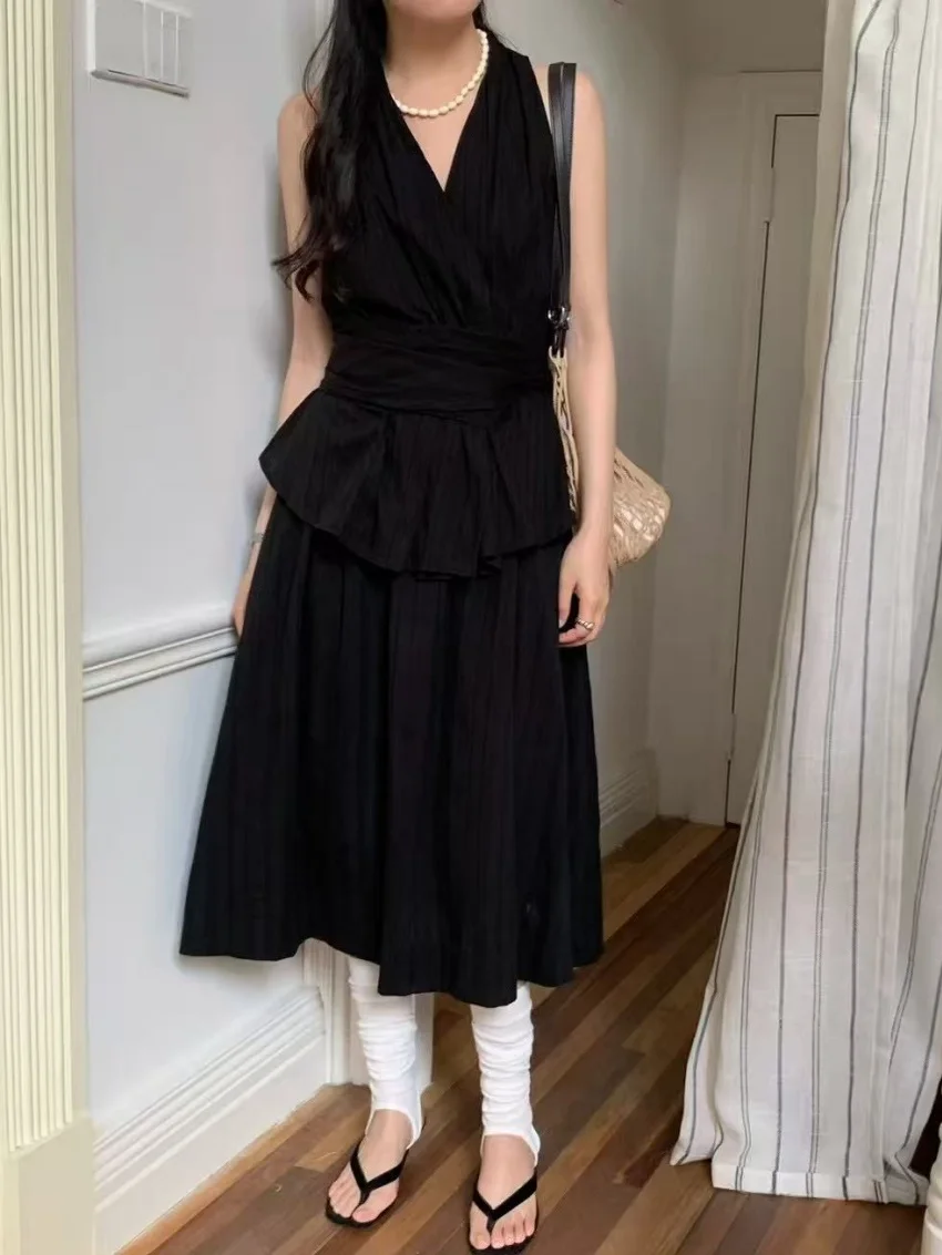 

Alien Kitty Slim Elegant Blouses Women Sweet Holiday Summer Gentle Office Lady 2025 High Waist New Loose Straight Skirts