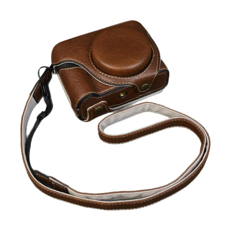 For Canon Powershot V1 Camera Bag Case Retro Base Protective Case Anti-fall Scratchproof Travel Storage Bags