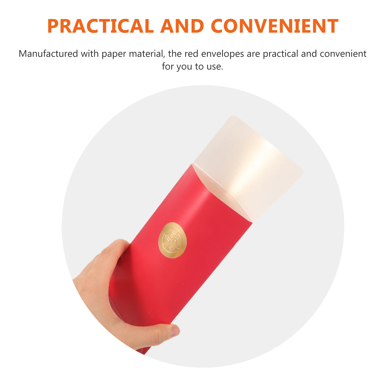 

6 шт., бумажные конверты на год китайского дракона, подарочные конверты на Новый год, красные конверты 2024, мешочки для денег для весеннего фестиваля, празднования