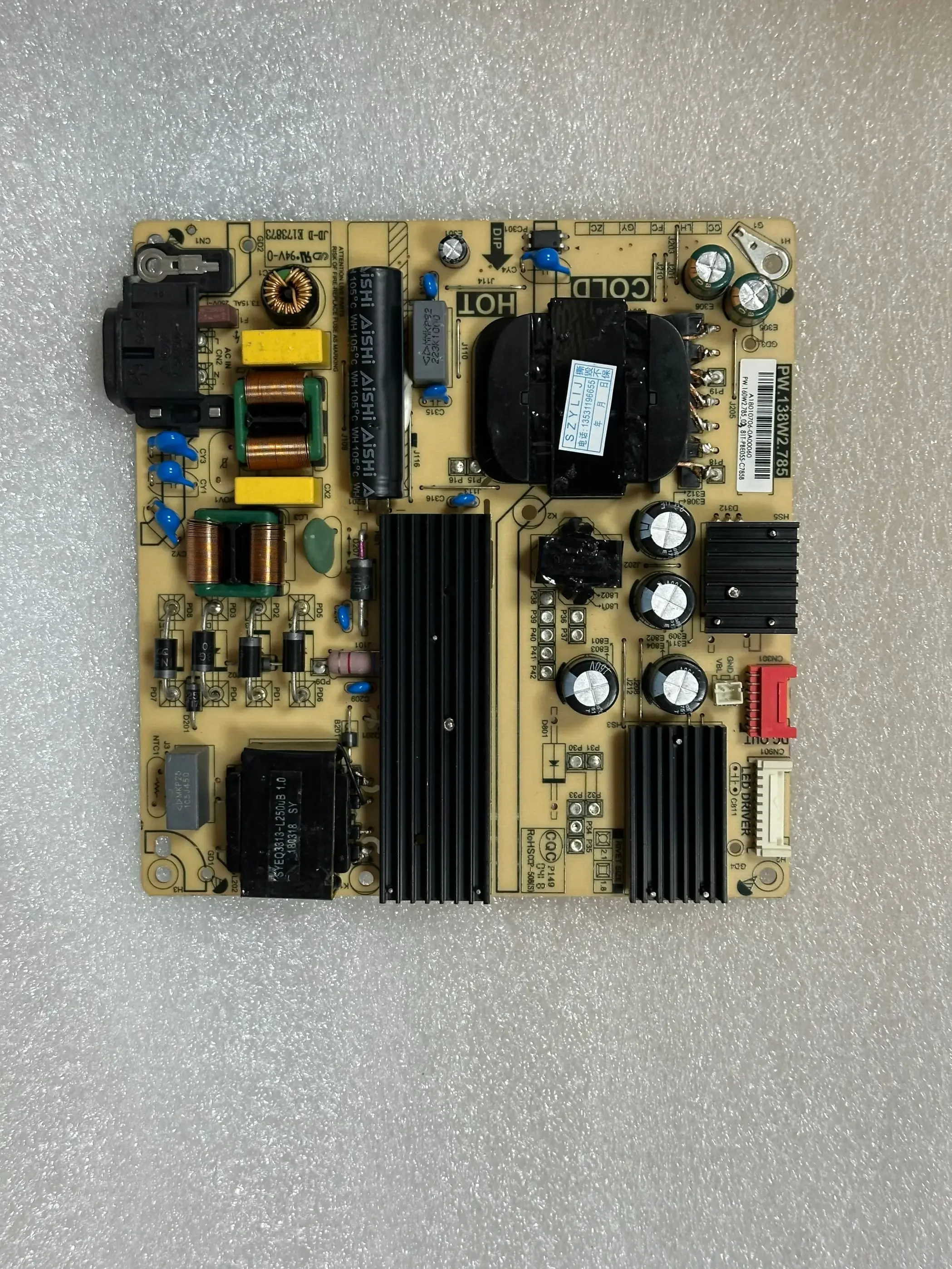 

Original PW.138W2.785 power board 81T-PBE055-C785A