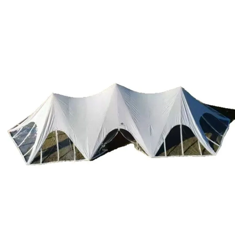 Outdoor camp with enclosure 10,000 mountains, twin peaks and three peaks canopy tent