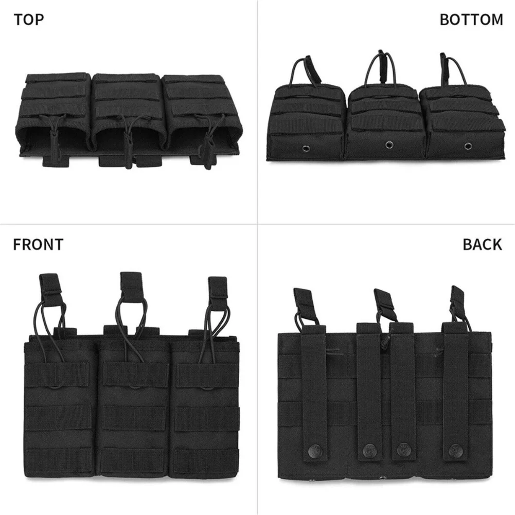 التكتيكية مول مفتوحة الأعلى الثلاثي مجلة الحقيبة في الهواء الطلق الصيد بندقية الذخيرة حقيبة القتالية مسدس بندقية ماج حامل سترة الذخيرة الحقيبة