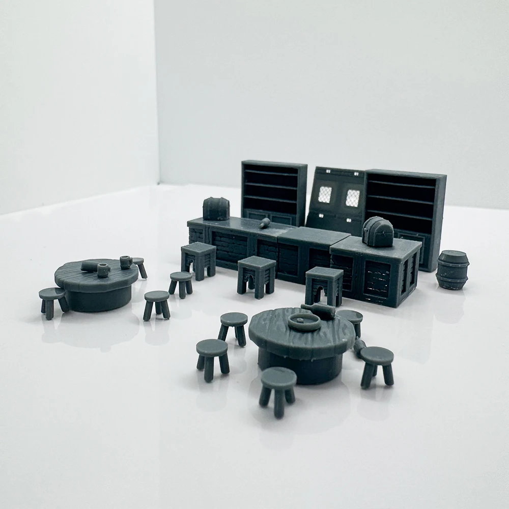 Bartheke-Kombimodell LYTS078 1/220 1/48 1/64 1/72 1/87 1/144 1/160 Z-Maßstab Miniaturszene