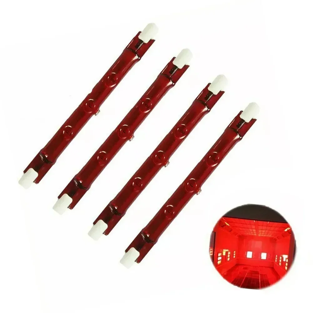 1/4pc 500 ワットルビーハロゲン加熱石英ライト IR 赤外線ハロゲン屋外パラソルヒーター電球 J118 赤外線ハロゲン