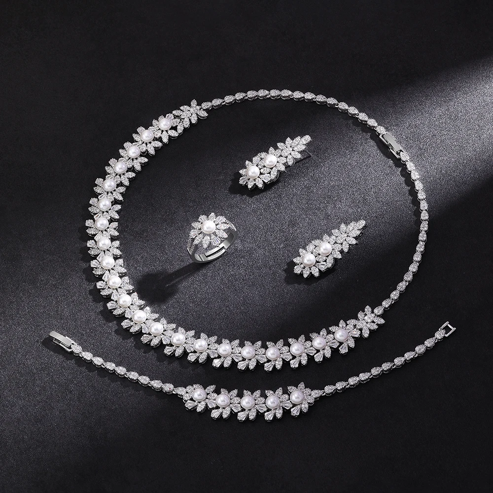 4PCS Wedding Jewelry Set Cubic - огляд і ціна Women Accessories Uae