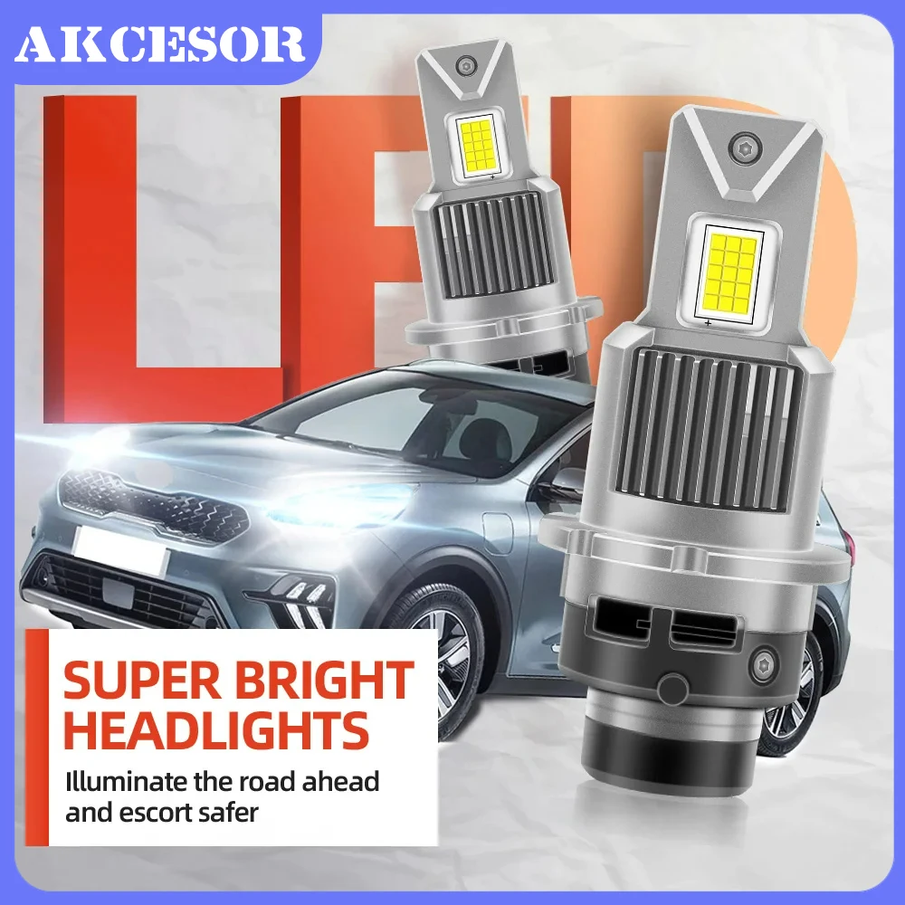 

2 Pcs D2S D2R D4S D4R LED Car Headlight Bulbs 35W Plug& Play 80W 16000LM HID Xenon Light Replacement CSP Chips Canbus Error Free