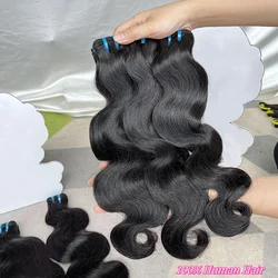 Extensiones de cabello humano ondulado para mujer, mechones de pelo virgen sin procesar de 30 pulgadas, Color Natural # 1B, 12a, 613