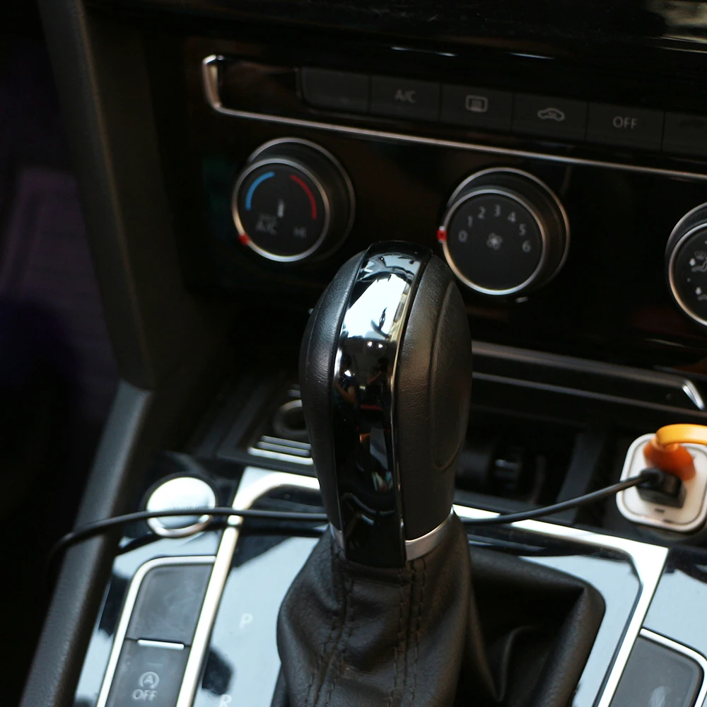 Car Gear Shift Knob Gear Head Cover Sticker for VW Volkswagen Golf 7 MK7 Amarok 2018-2022 Passat B5 B6 B7 Polo CC Tiguan Jetta
