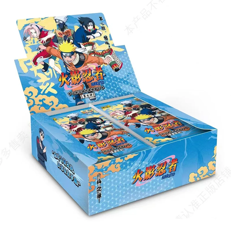 KAYOU Genuine Naruto Cards Box Anime Figure Card Booster Pack Sasuke Collection Flash Card Toy Birthday Christmas Gift for Kids