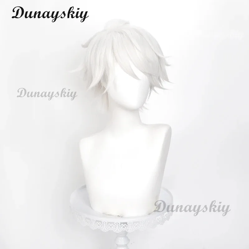 أنيمي ليكون بطل X الملكة لطيفة شعر مستعار تأثيري الأبيض الضفائر الطويلة حفلة الهالوين للنساء الفتيات كرنفال الدعائم الهدايا كرنفال