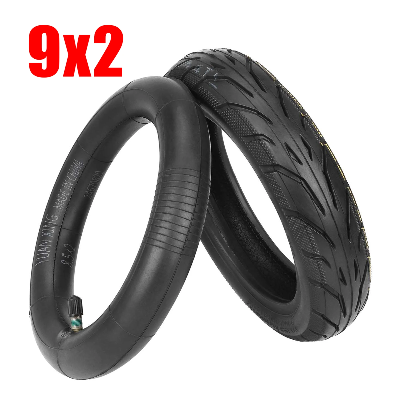 

9.5 Inch 9x2 Vacuum Tubeless Tire With 8.5x2 Inner Tube For Ninebot E22 E25 E45 Electric Scooters Odys Pax, Okai Neon 9.5*2 Tire