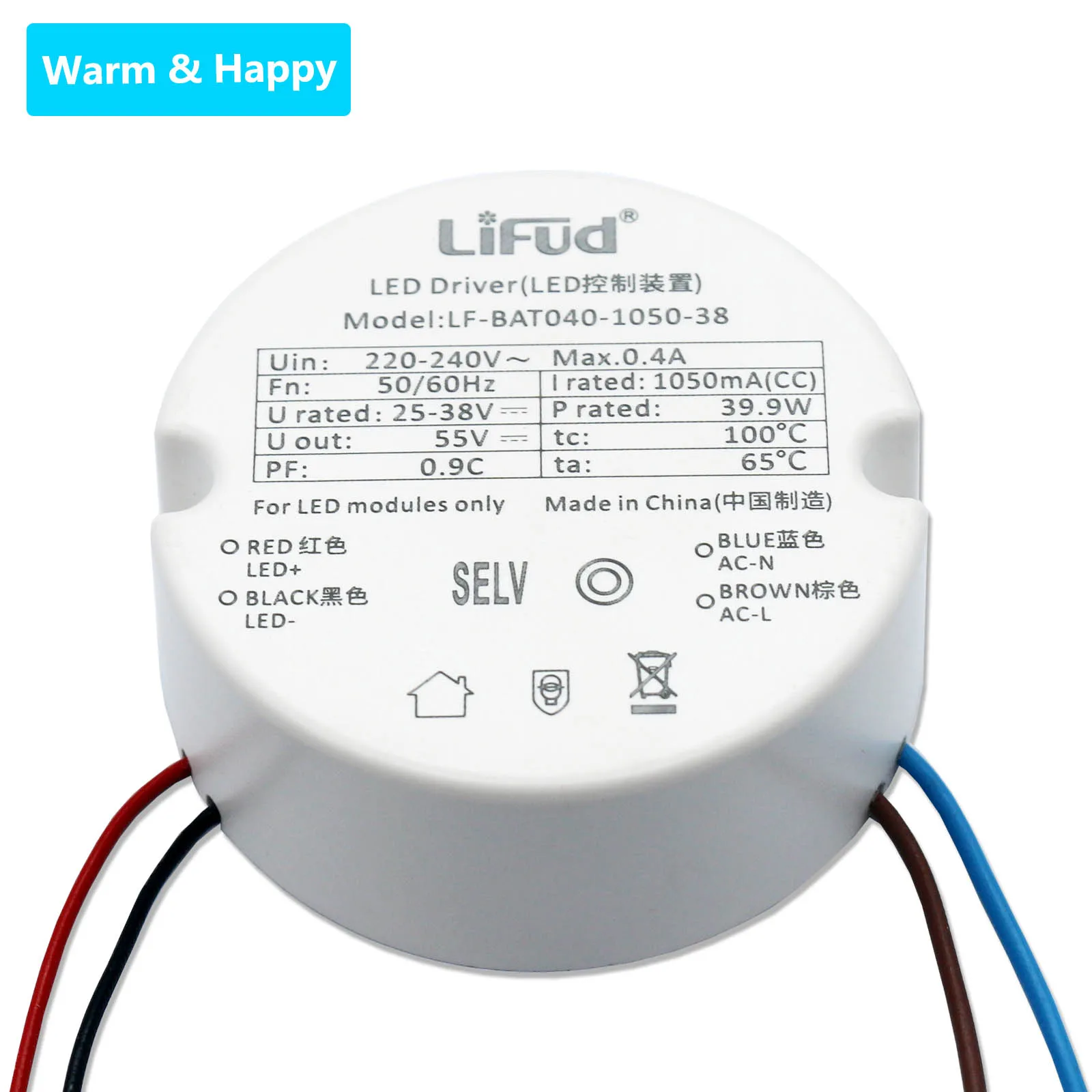 LED Dimming Driver High-Quality Lifud 10W 12W 18W 20W 24W 28W 30W 39.9W LED Power Supply DC25-40V For Lighting Transformers