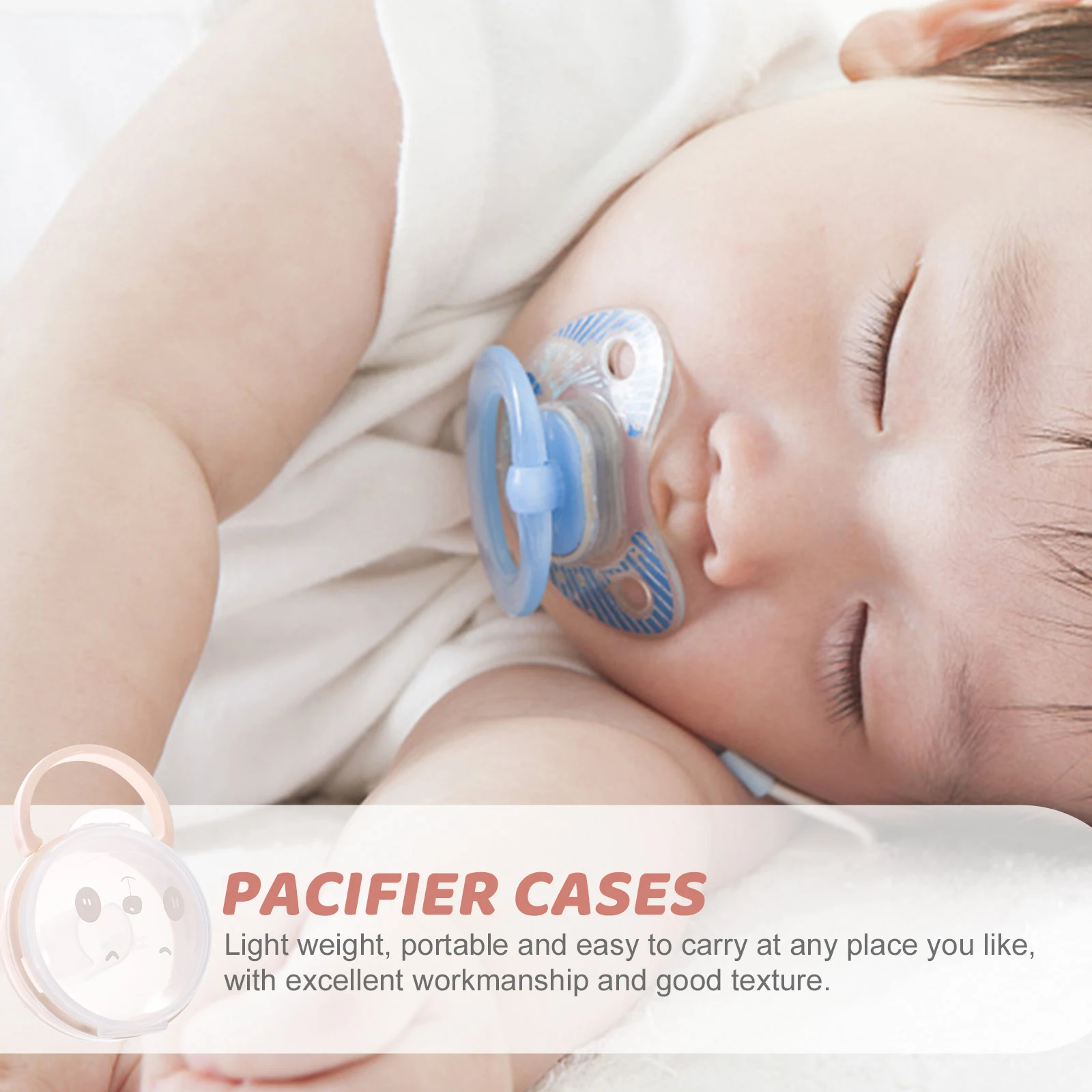 

2pcs Dustproof Storage Pacifier Holder For Newborns Case Soothers Pacifier Case Holder Clips Holders