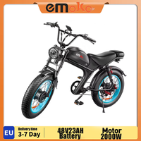 EMOKO C93 Mountains Off-Road Electric Bicycle 48V23AH Lithium Battery Electric Bike 2000W Dual Motor 20*4.0inch Fat Tire E-Bike