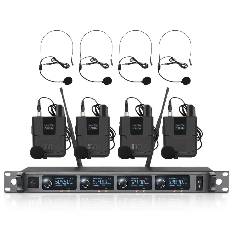 

Drag Four Wireless Microphone Handheld Microphone Fanny Pack Head Lavalier Microphone Karaoke Conference Speech A140