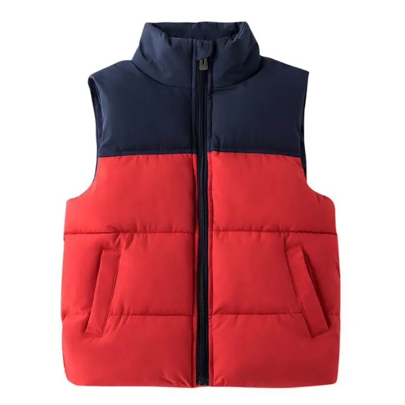 Chalecos con capucha para niños y niñas, Chaqueta de algodón para niños, ropa de abrigo para bebés, abrigos cálidos sin mangas, ropa de otoño e invierno