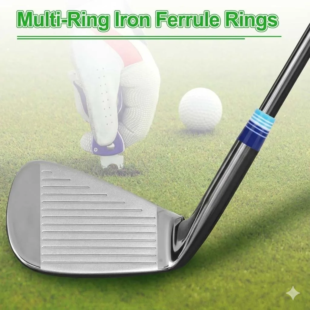 Multi-Ring Golf Iron Ferrules 10PCS- Golf Ferrules For 0.355