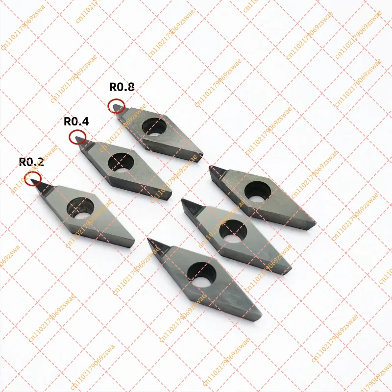 VCGT1604 PCD CBN Diamond Turning Inserts, CNC Carbide Cutter Blades