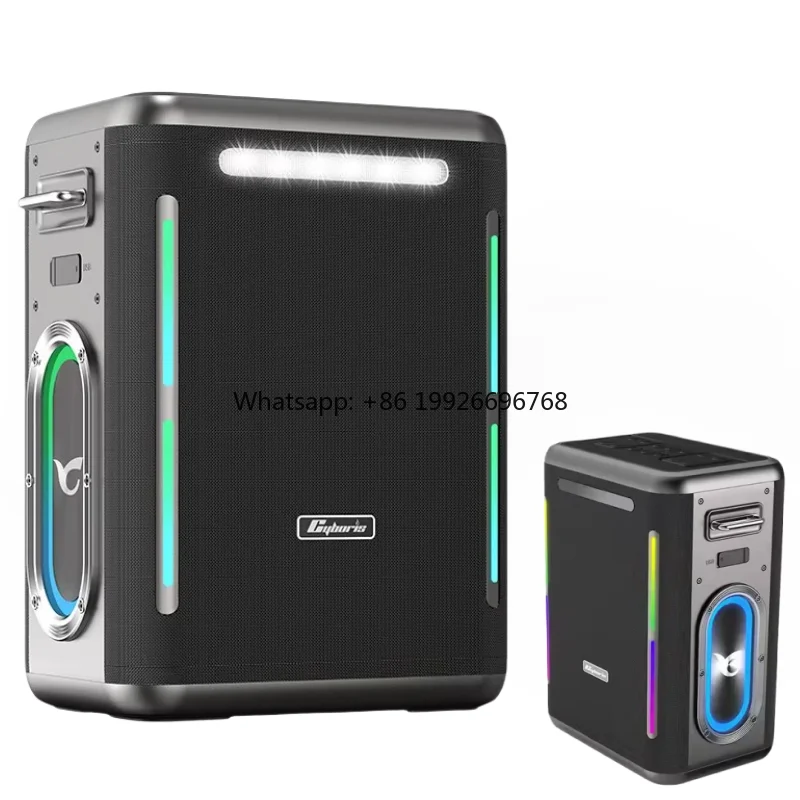 

Cyboris Blast X15 400W Fabric Outdoor Speakers Waterproof Ipx6 Portable Blue Tooth Dj Bass Subwoofer Speaker With Wireless Mic m